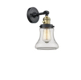 203SW-BAB-G192 1-Light 6.5" Black Antique Brass Sconce - Clear Bellmont Glass - LED Bulb - Dimmensions: 6.5 x 9 x 11 - Glass Up or Down: Yes