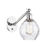 317-1W-PC-G362 1-Light 6" Polished Chrome Sconce - Clear Small Waverly Glass - LED Bulb - Dimmensions: 6 x 13 x 12.25 - Glass Up or Down: Yes