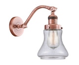 1-Light 6.5" Bellmont Sconce - Bell-Urn Seedy Glass - Choice of Finish And Incandesent Or LED Bulbs
