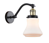 515-1W-BAB-G191 1-Light 6.5" Black Antique Brass Sconce - Matte White Bellmont Glass - LED Bulb - Dimmensions: 6.5 x 10 x 11.5 - Glass Up or Down: Yes