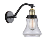 515-1W-BAB-G194 1-Light 6.5" Black Antique Brass Sconce - Seedy Bellmont Glass - LED Bulb - Dimmensions: 6.5 x 10 x 11.5 - Glass Up or Down: Yes