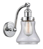 515-1W-PC-G194 1-Light 6.5" Polished Chrome Sconce - Seedy Bellmont Glass - LED Bulb - Dimmensions: 6.5 x 10 x 11.5 - Glass Up or Down: Yes