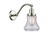 515-1W-PN-G194 1-Light 6.5" Polished Nickel Sconce - Seedy Bellmont Glass - LED Bulb - Dimmensions: 6.5 x 10 x 11.5 - Glass Up or Down: Yes