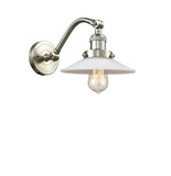 515-1W-SN-G1 1-Light 8.5" Brushed Satin Nickel Sconce - White Halophane Glass - LED Bulb - Dimmensions: 8.5 x 13 x 11.5 - Glass Up or Down: Yes