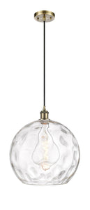 1-Light 13.75" Athens Water Glass Pendant - Choice of Finish And Incandesent Or LED Bulbs