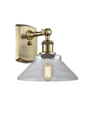 1-Light 8.375" Orwell Sconce - Cone Clear Glass - Choice of Finish And Incandesent Or LED Bulbs