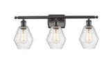 516-3W-OB-G654-6 3-Light 26" Oil Rubbed Bronze Bath Vanity Light - Seedy Cindyrella 6" Glass - LED Bulb - Dimmensions: 26 x 7.125 x 10.75 - Glass Up or Down: Yes