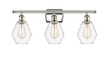 516-3W-PN-G652-6 3-Light 26" Polished Nickel Bath Vanity Light - Clear Cindyrella 6" Glass - LED Bulb - Dimmensions: 26 x 7.125 x 10.75 - Glass Up or Down: Yes