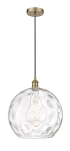 1-Light 13.75" Athens Water Glass Pendant - Choice of Finish And Incandesent Or LED Bulbs