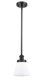916-1S-BK-G61-LED 6" Stem Hung Matte Black LED Mini Pendant