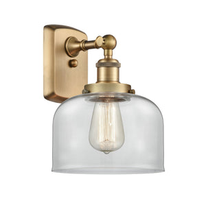 1-Light 8" Large Bell Sconce - Choice of Finish And Incandesent Or LED Bulbs