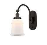 1-Light 6.5" Canton Sconce - Bell-Urn Matte White Glass LED