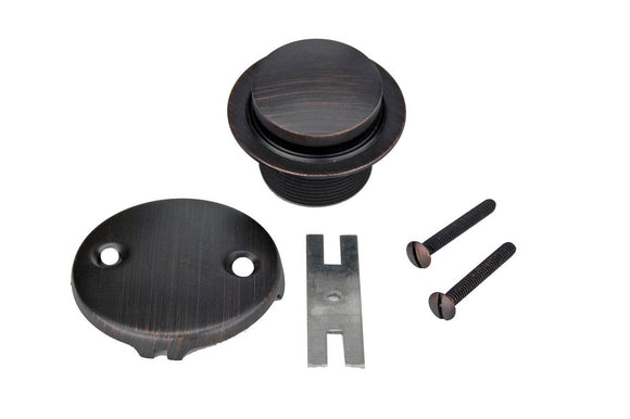 D-302ORB 3.5 Inch Tub Drain Trim and Two-Hole Overflow Cover for Bath Tubs - Oil Rubbed Bronze