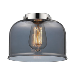 Innovations Lighting G73 Accessory 8"  Glass - Plated Smoke Large Bell Glass Shade - Dimmable Vintage Bulbs Included - Width: 8" Depth (Front to Back): 8" Height: 6