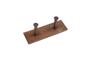 RH2 9 Inch Hand Hammered Premier Copper Double Robe/Towel Hook