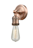 202ADA-AC 1-Light 4.5" Antique Copper Sconce - Bare Bulb - LED Bulb - Dimmensions: 4.5 x 3.875 x 6.125 - Glass Up or Down: Yes