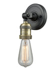 202ADA-BAB 1-Light 4.5" Black Antique Brass Sconce - Bare Bulb - LED Bulb - Dimmensions: 4.5 x 3.875 x 6.125 - Glass Up or Down: Yes