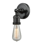 202ADA-BK 1-Light 4.5" Matte Black Sconce - Bare Bulb - LED Bulb - Dimmensions: 4.5 x 3.875 x 6.125 - Glass Up or Down: Yes