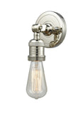 202ADA-PN 1-Light 4.5" Polished Nickel Sconce - Bare Bulb - LED Bulb - Dimmensions: 4.5 x 3.875 x 6.125 - Glass Up or Down: Yes