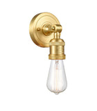 202ADA-SG 1-Light 4.5" Satin Gold Sconce - Bare Bulb - LED Bulb - Dimmensions: 4.5 x 3.875 x 6.125 - Glass Up or Down: Yes