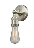 202ADA-SN 1-Light 4.5" Brushed Satin Nickel Sconce - Bare Bulb - LED Bulb - Dimmensions: 4.5 x 3.875 x 6.125 - Glass Up or Down: Yes