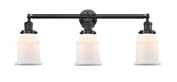 205-OB-G181 3-Light 30" Oil Rubbed Bronze Bath Vanity Light - Matte White Canton Glass - LED Bulb - Dimmensions: 30 x 9 x 10 - Glass Up or Down: Yes