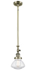 206-AB-G322 Stem Hung 6.75" Antique Brass Mini Pendant - LED Bulb