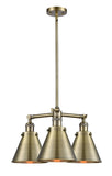 207-AB-M13-AB-LED 3-Light 21" Appalachian Antique Brass Chandelier  - LED