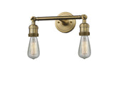 208-BB-LED 11" 2-Light Brushed Brass LED Bath Vanity Light LED Bulbs Included