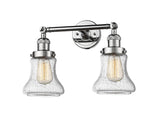 208-PC-G194 2-Light 16.5" Polished Chrome Bath Vanity Light - Seedy Bellmont Glass - LED Bulb - Dimmensions: 16.5 x 10 x 11 - Glass Up or Down: Yes