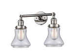 2-Light 16.5" Brushed Satin Nickel Bath Vanity Light - Seedy Bellmont Glass LED