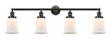 215-OB-G181 4-Light 42" Oil Rubbed Bronze Bath Vanity Light - Matte White Canton Glass - LED Bulb - Dimmensions: 42 x 7.5 x 11.25 - Glass Up or Down: Yes