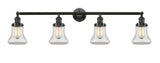 215-OB-G192 4-Light 42.25" Oil Rubbed Bronze Bath Vanity Light - Clear Bellmont Glass - LED Bulb - Dimmensions: 42.25 x 7.625 x 10.5 - Glass Up or Down: Yes