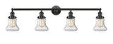 215-OB-G194 4-Light 42.25" Oil Rubbed Bronze Bath Vanity Light - Seedy Bellmont Glass - LED Bulb - Dimmensions: 42.25 x 7.625 x 10.5 - Glass Up or Down: Yes