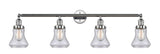 215-PC-G194 4-Light 42.25" Polished Chrome Bath Vanity Light - Seedy Bellmont Glass - LED Bulb - Dimmensions: 42.25 x 7.625 x 10.5 - Glass Up or Down: Yes