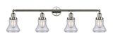 215-PN-G194 4-Light 42.25" Polished Nickel Bath Vanity Light - Seedy Bellmont Glass - LED Bulb - Dimmensions: 42.25 x 7.625 x 10.5 - Glass Up or Down: Yes