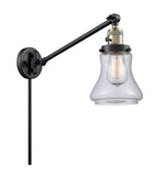 237-BAB-G192 1-Light 8" Black Antique Brass Swing Arm - Clear Bellmont Glass - LED Bulb - Dimmensions: 8 x 35 x 25 - Glass Up or Down: Yes