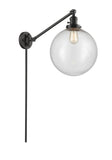 237-OB-G204-12 1-Light 12" Oil Rubbed Bronze Swing Arm - Seedy Beacon Glass - LED Bulb - Dimmensions: 12 x 20 x 16 - Glass Up or Down: Yes