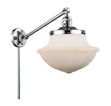 237-PC-G541 1-Light 11.75" Polished Chrome Swing Arm - Matte White Cased Large Oxford Glass - LED Bulb - Dimmensions: 11.75 x 20 x 13 - Glass Up or Down: Yes