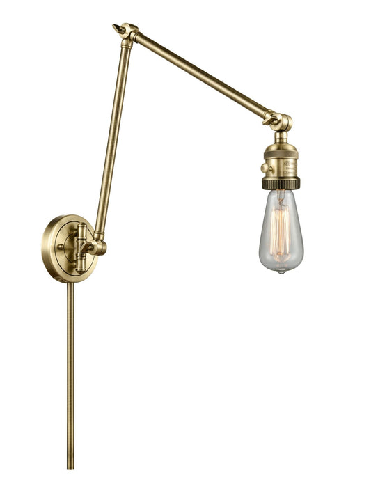 238-AB 1-Light 5" Antique Brass Swing Arm - LED Bulb