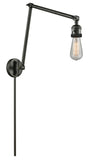 238-OB 1-Light 5" Oil Rubbed Bronze Swing Arm - Bare Bulb - LED Bulb - Dimmensions: 5 x 30 x 30 - Glass Up or Down: Yes
