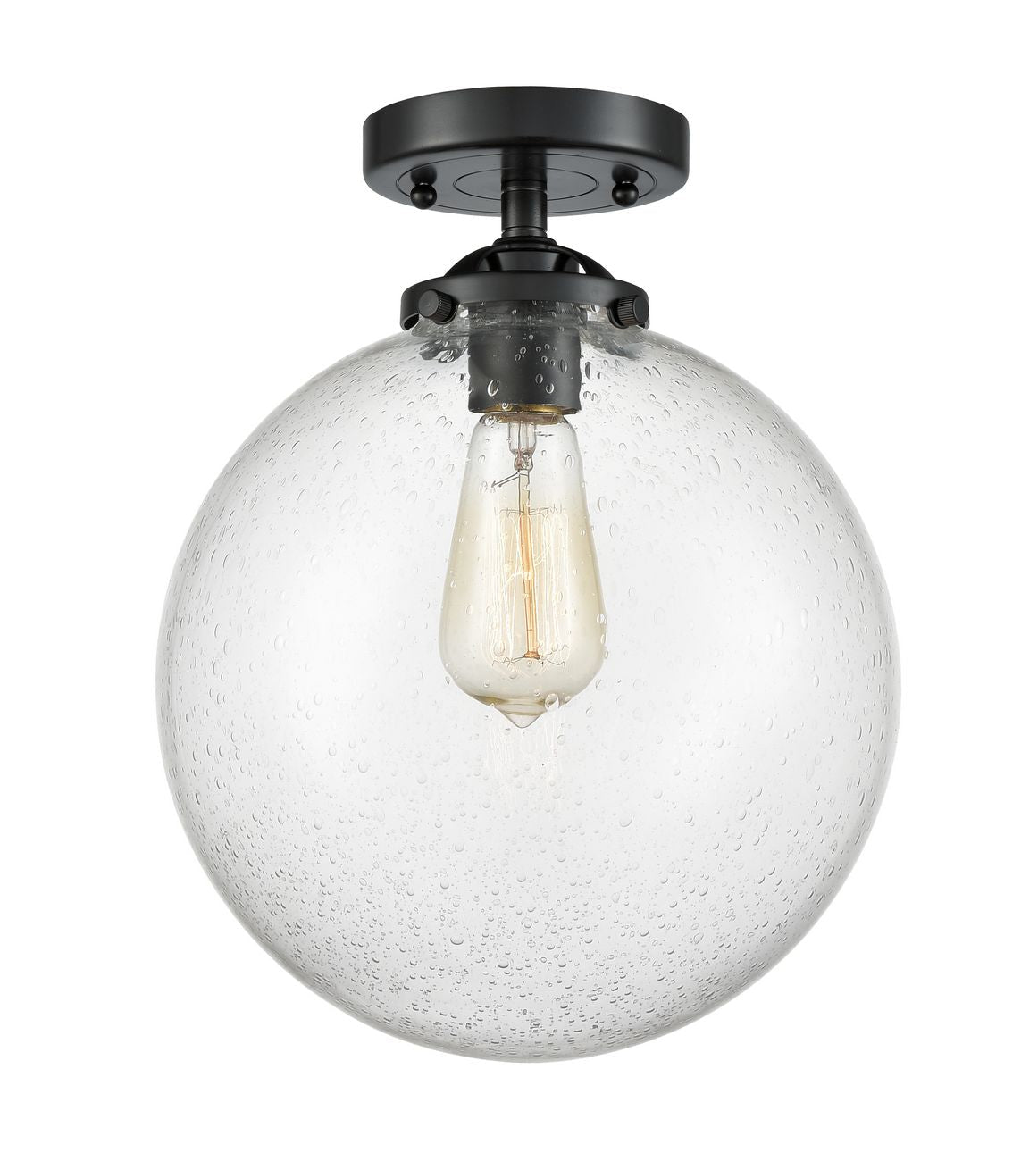 1-Light 10" Beacon Semi-Flush Mount - Incandesent Or LED Bulbs