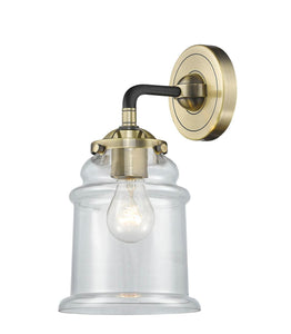 1-Light 6" Canton Sconce - Bell-Urn Clear Glass - Choice of Finish And Incandesent Or LED Bulbs