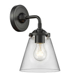 284-1W-OB-G62 1-Light 6.25" Oil Rubbed Bronze Sconce - Clear Small Cone Glass - LED Bulb - Dimmensions: 6.25 x 7.375 x 9 - Glass Up or Down: Yes