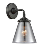 284-1W-OB-G63 1-Light 6.25" Oil Rubbed Bronze Sconce - Plated Smoke Small Cone Glass - LED Bulb - Dimmensions: 6.25 x 7.375 x 9 - Glass Up or Down: Yes