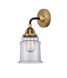 288-1W-BAB-G182 1-Light 6" Black Antique Brass Sconce - Clear Canton Glass - LED Bulb - Dimmensions: 6 x 7.25 x 11.625 - Glass Up or Down: Yes