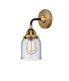 288-1W-BAB-G54 1-Light 5" Black Antique Brass Sconce - Seedy Small Bell Glass - LED Bulb - Dimmensions: 5 x 6.75 x 10.125 - Glass Up or Down: Yes