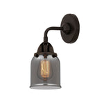 288-1W-OB-G53 1-Light 5" Oil Rubbed Bronze Sconce - Plated Smoke Small Bell Glass - LED Bulb - Dimmensions: 5 x 6.75 x 10.125 - Glass Up or Down: Yes