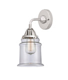 288-1W-PC-G182 1-Light 6" Polished Chrome Sconce - Clear Canton Glass - LED Bulb - Dimmensions: 6 x 7.25 x 11.625 - Glass Up or Down: Yes