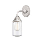 288-1W-PC-G314 1-Light 4.5" Polished Chrome Sconce - Seedy Dover Glass - LED Bulb - Dimmensions: 4.5 x 6.5 x 10.875 - Glass Up or Down: Yes
